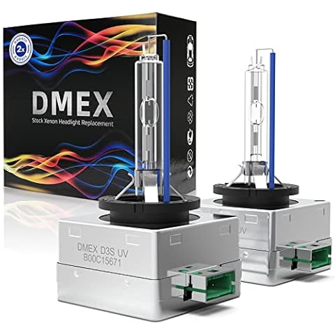 DMEX D3S HID Headlight Bulbs Xenon 6000K Cool White 35W Replacement 66340 42403 42302 Headlamp - Pack of 2(Not fit Halogen Headlight Assembly) Cover