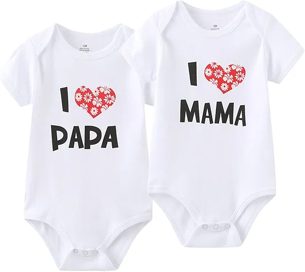 MAMIMAKA Baby Bodysuit Short Sleeve Newborn Pants Baby Clothes for Baby Boy and Girls