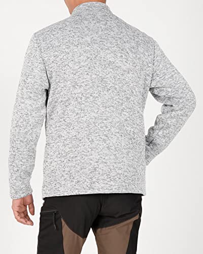 Image of Lisskolo Men's Full Zip Sweater Fleece Jacket Long Sleeve Warm Fleece Lined Performance Fleece Jacket with Pockets