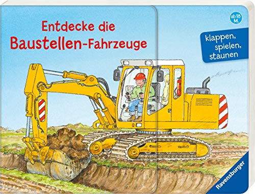 Preisvergleich Produktbild Entdecke die Baustellen-Fahrzeuge: klappen, spielen, staunen