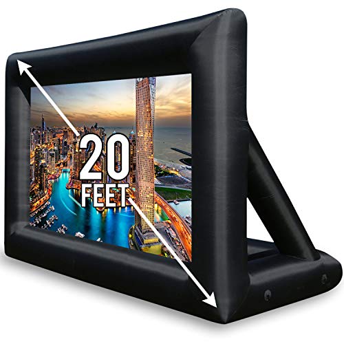Khomo Gear 20 Ft Outdoor Projector Screen - Supports Front And Rear Projection - Includes Inflation Fan, Tie-Downs And Storage Bag - Inflatable Projector Screen thumb #8