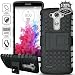 ElBolt LG G3 Vigor / G3 Mini / G3 Beat/ G3s D725 D722 Case - 3 in 1 Bundle Armor Grenade Stand Hard Gel Case -Black with Free Ultra-Sensitive Stylus Pen and Premium Screen Protector by ElBolt TM