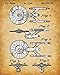 Star Trek Original USS Enterprise Patent Prints - Set of Four Photos (8x10) Unframed - Makes a Great Man Cave Decor and Gift Under $20 for Trekkies