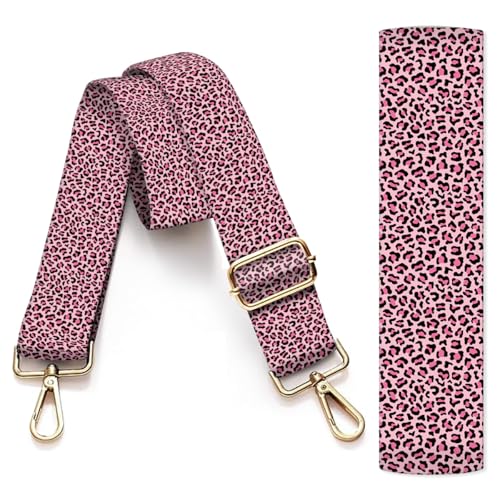 Image of Purse Strap Replacement Crossbody, 3.8cm Wide Shoulder Strap Adjustable Replacement Belt Gold Buckle