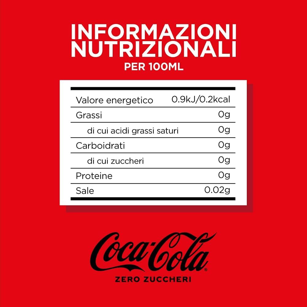 Italian Gourmet Zero Sugar Bibita Zero Zuccheri Dose Erfrischung 72 x 250ml | Kalorienarm gesüßt, gusto intenso in lattina mini, 100% recycelbar, ideale, Gesamtnettogewicht 18 L + Kostenlos Polpa 400g