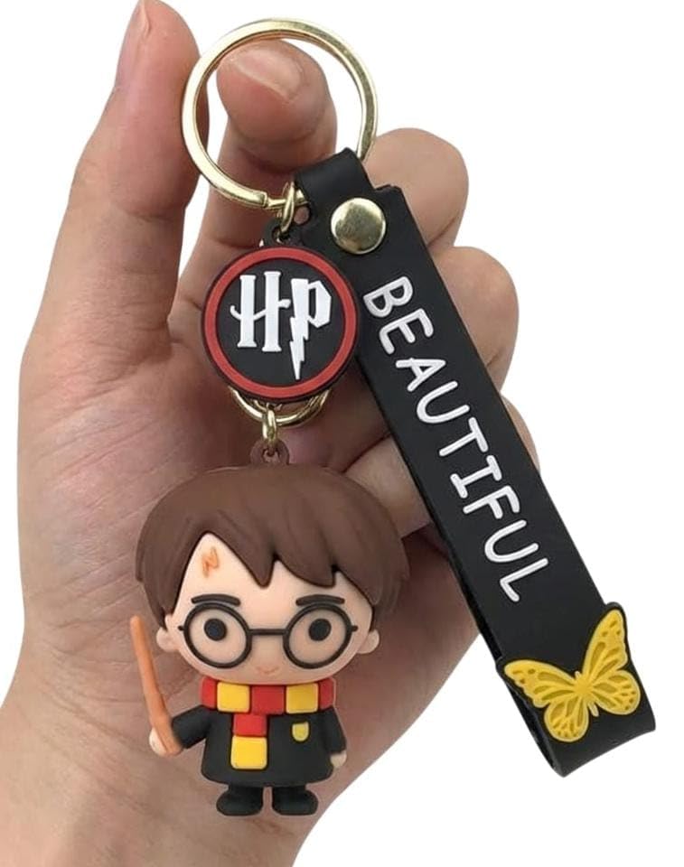 Cute 3D Silicon Cartoon Keychain - Cute Design Key Holder for Bags, Backpacks, and Keys