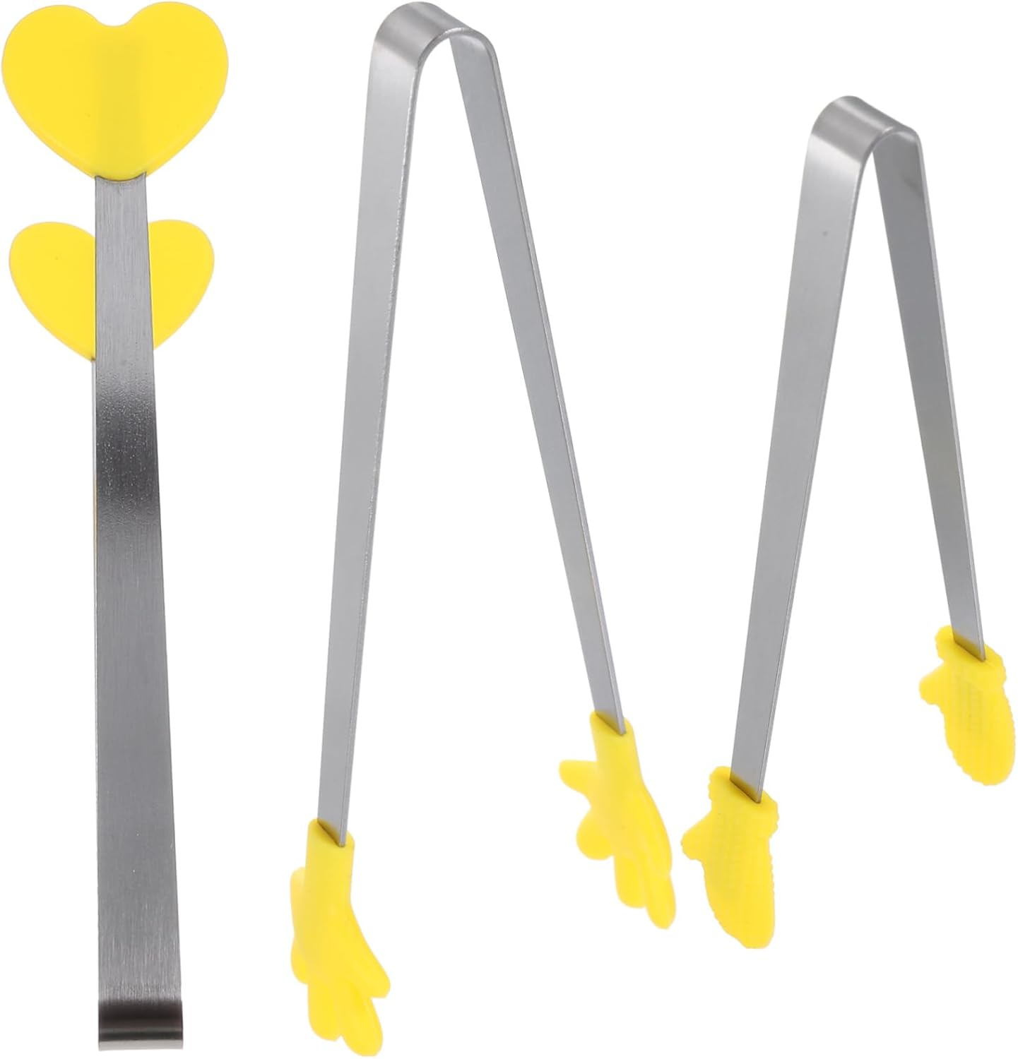 PRETYZOOM 3pcs Food Tongs Non Slip Multi Function Serving Tools for Snacks Appetizers and Salads Cute Hand Glove and Heart Design PRETYZOOM 3pcs Food Tongs Non Slip Multi Function Serving Tools for Snacks Appetizers and Salads Cute Hand Glove and Heart Design