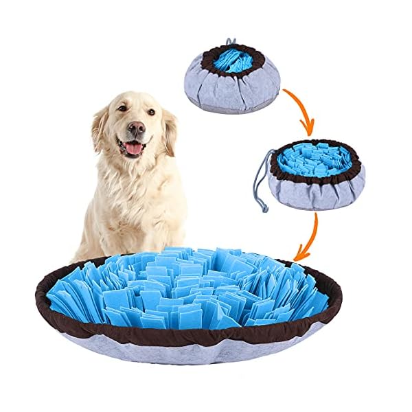PET-ARENA-Adjustable-Snuffle-mat-for-Dogs-Dog-Puzzle-Toys-Enrichment-Pet-Foraging-mat-for-Smell-Training-and-Slow-Eating-Stress-Relief-Interactive-Dog-Toy-for-Feeding-Dog-Mental-Stimulation-Toys Adjustable Snuffle Mat for Dogs