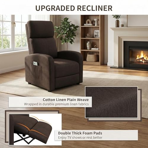 Sillón Recliner Plegable Marrón miniatura 3