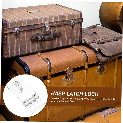 Image of DOITOOL Sets Plastic Hasp Latches Lock Acrylic Lock for Jewelry Boxes Small Jewelry Box Buckle