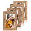 4pack4x6pictureframerusticbrownsetwithhighdefinitionglass4x6photoframesfordesktopdisplayandwallmounting  Urban Country Home Decor 4 pack 4×6 picture frame rustic brown set with high definition glass 4 x 6 photo frames for desktop display and wall mounting  urban country home decor