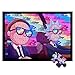 Puzzles Rick y Morty Rompecabezas 300/500/1000 Piezas Adultos de los niños de Madera Rick Sánchez Morty Jigsaw Puzzle de Dibujos Animados Smith (Color : D, Size : 1000 Pieces)