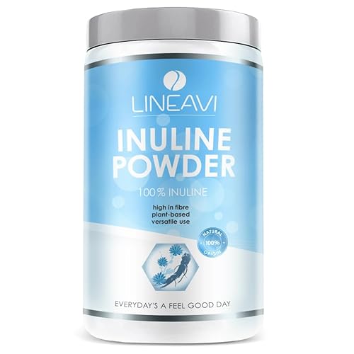 LINEAVI Inulinpulver, 500g Inulin Pulver, kalorienarmer Ballaststoff aus der Chicoree Wurzel (Zichorie), Darmflora, für Getränke und zum Kochen und Backen verwendbar, in Deutschland hergestellt LINEAVI Inulinpulver, 500g Inulin Pulver, kalorienarmer Ballaststoff aus der Chicoree Wurzel (Zichorie), Darmflora, für Getränke und zum Kochen und Backen verwendbar, in Deutschland hergestellt