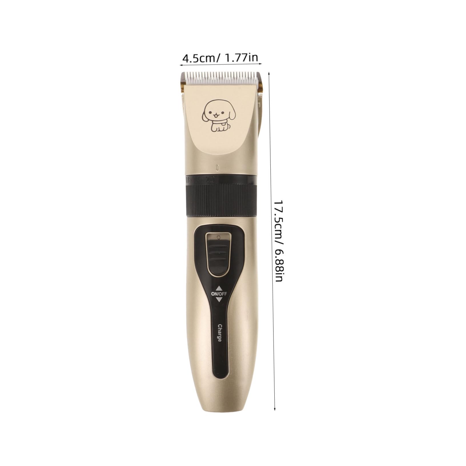 Tagliapeli Elettrico per Cani e Gatti, Set 4 Pezzi, 1200mah | Alimentazione Via Cavo, Prevenzione della Ruggine, Materiali Ceramica, Metallo e Abs