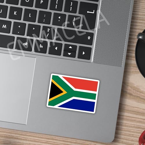Image of (3PCS) South Africa Flag stickers, Countries Flag Stickers - Waterproof Vinyl Decals For Laptops, Tumblers, Water Bottles, Books, Scrapbooks, Size 3 x 2 Inch