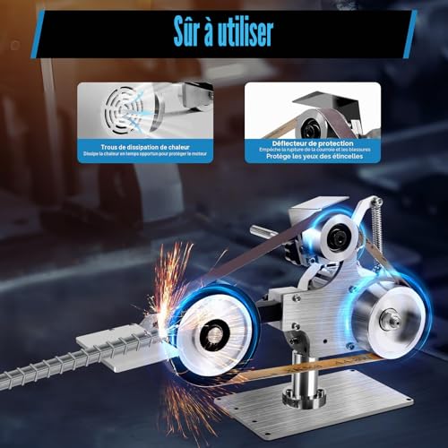 Ponceuse à bande motorisation brushless 220V haute précision