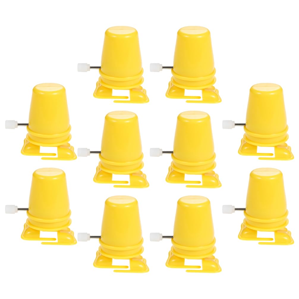 VALICLUD 10pcs Wind Up Walking Mechanical Feet Plastic Clockwork Movement for DIY Crafts, Model Cars, Robot Toys, Clay