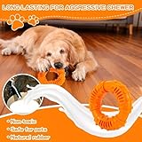 AHEJIOO Hundespielzeug Unzerstörbar Gummi Für Starke Kauer, Kauspielzeug Hund zur Zahnreinigung, Hunde Spielzeug, Unzerstörbares Hundespielzeug Für Kleine, Mittlere & Große Hunde﻿(13cm)