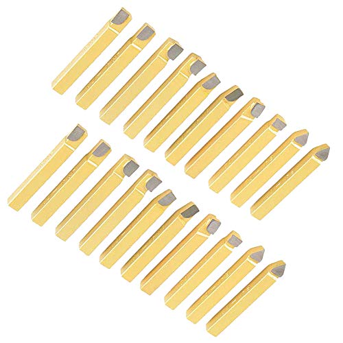 Kit de 20 piezas herramientas de torneado para torno miniatura 7