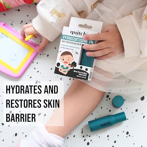 Image of quitch Eczema System, Hydrocortisone Healing Balm + Hypochlorous Repair Spray, Sensitive Skin, Gentle Eczema Cleanser and Repair Balm
