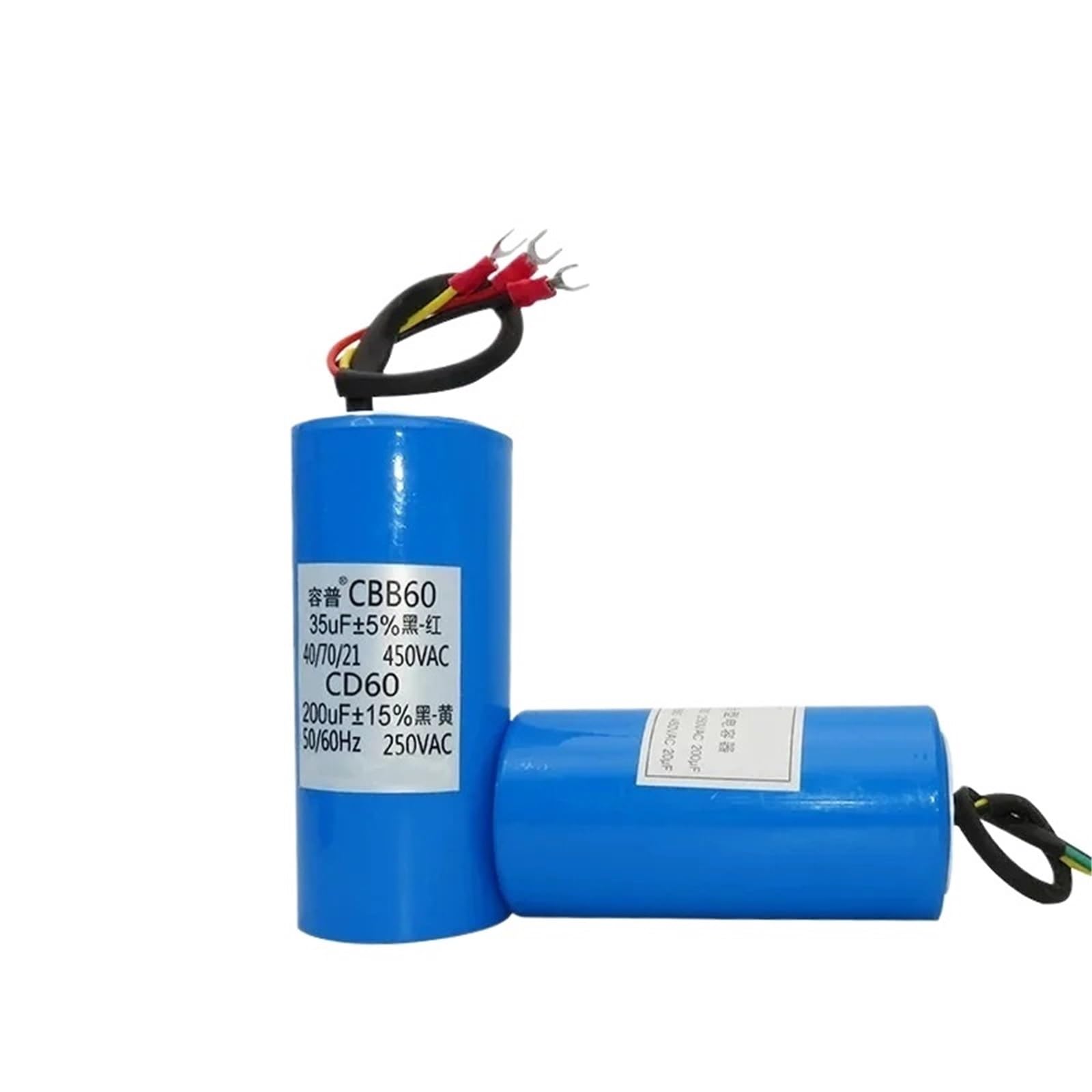 Máquina de elevación de neumáticos con condensador combinado de tres cables CBB60+CD60, capacidad de 450 V/250 V.(CBB60 20UFCD60 200UF)