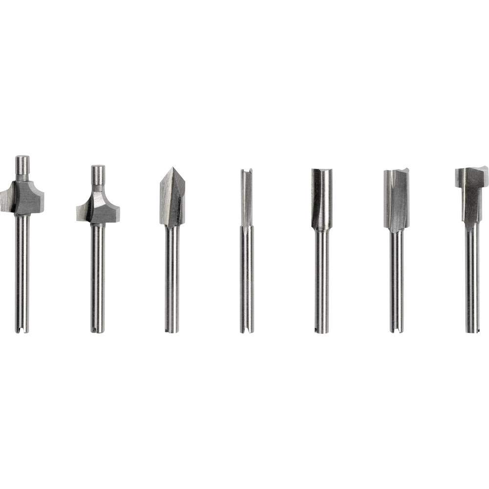Dremel 660 Freze Seti, 7 Parçalı Çok Amaçlı Freze Seti, Köşeler, Kenarlar, Düz vb. gibi çeşitli freze işleri için