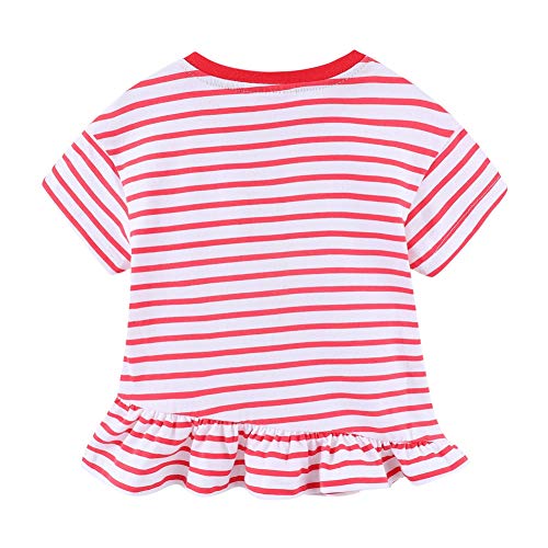 Image of Mud Kingdom T-Shirt for Boys Short Sleeve Plain Cotton Classic Summer Casual Stripe