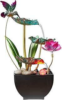 10 Rock Garden Fountain Ideas for Natural Landscapes 57 Tabletop Fountain 3-Tiers Leaf: Small Indoor Waterfall Fountains with Ro...