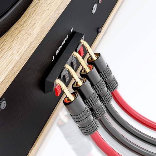 Conector de altavoz para cable de audio receptor cine en casa y placa de pared 7