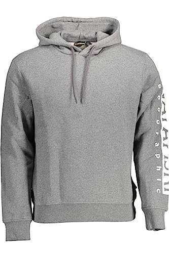 Pull en coton gris Napapijri en maille premium, confection soignée haut de gamme