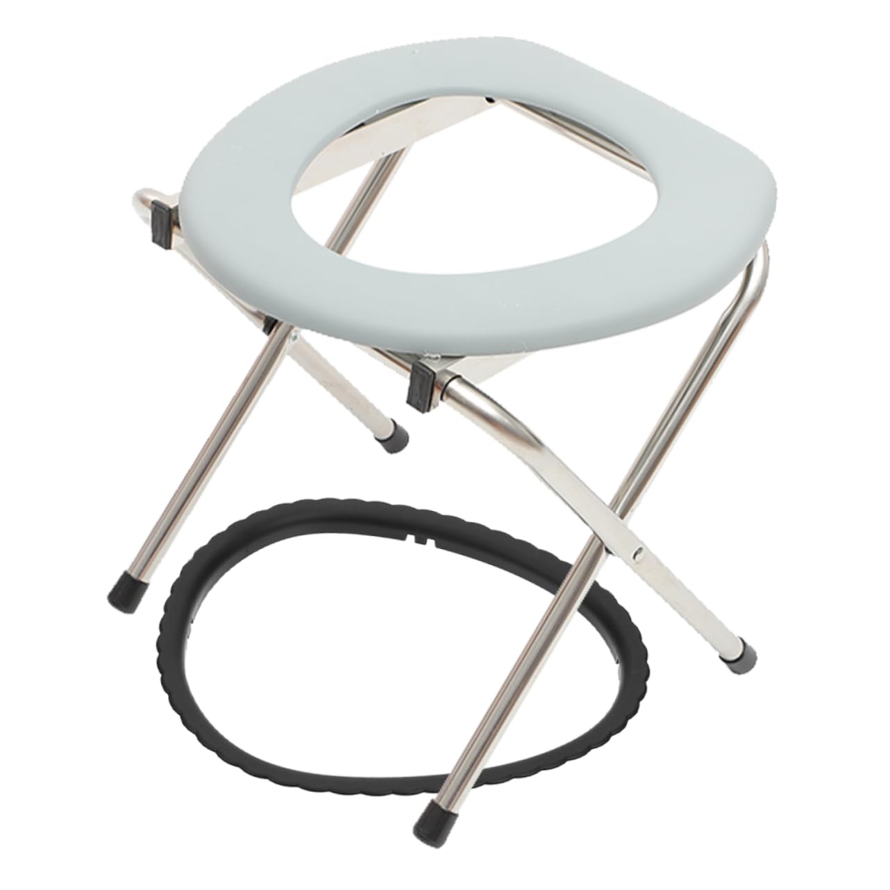KOMBIUDA Camping Toilet Seat Patient Toilet Seat Chair Folding Toilet Chair Bathroom Commode Chair Squat Toilet Stool Squatting Toilet Stool Raised Toilet Seat for Senior Stools Plastic