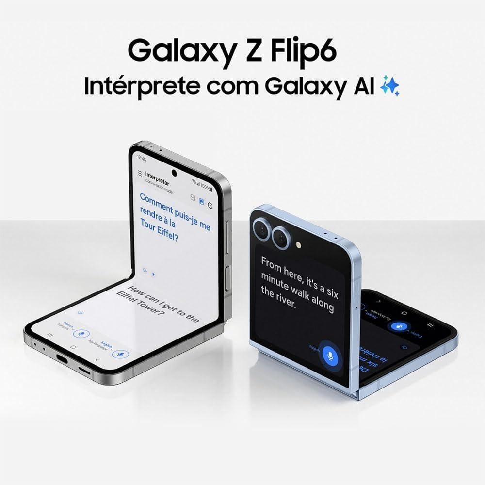 Samsung Celular Galaxy Z Flip6 5G, 256GB, 12GB RAM, Tela 6.7