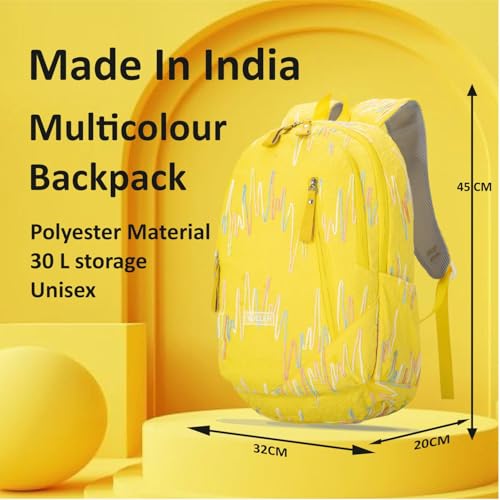 Image of Tinytot 30 Litre Japanese Korean Style School Bag Water-Resistant Laptop & Travel Backpack - Unisex Large 18 Inches Multipurpose Student Backpack for Boys & Girls, Men & Women