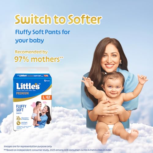 Little's Store Little's Premium Baby Diapers L Size (Large) 14 kg - Image 3