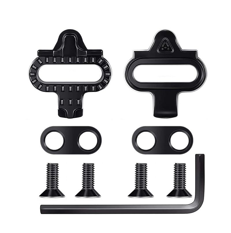 Calas SPD SH51 Compatibles, Juego de Calas 2 Agujeros para Zapatillas de Ciclismo, Pedales Indoor y Spinning, Kit Duradero
