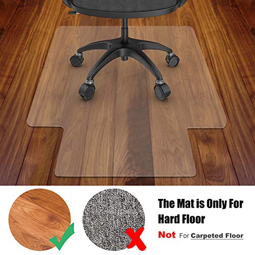 Azadx Office Chair Mat for Hardwood Floor and Tile Floor 30 x 48