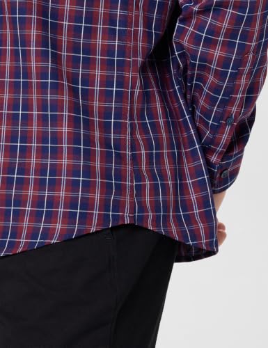 Image of Allen Solly Men's Small Check Casual Shirt | Regular Fit | Classic Pattern | Everyday Smart Casual Style