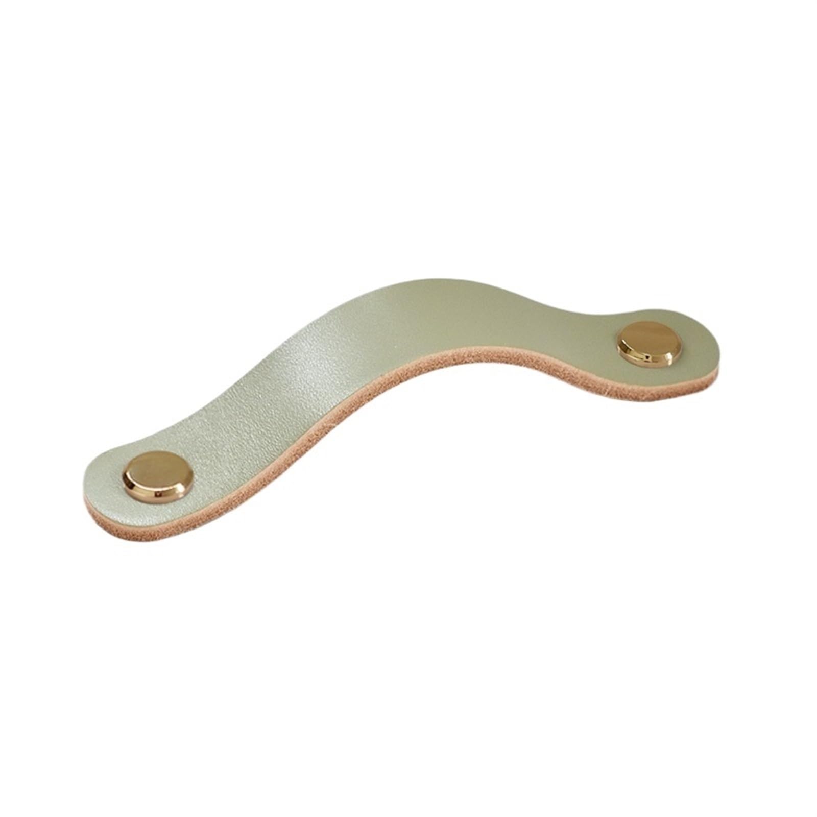 Wyqxty Golden Leather Cabinet Handles Leather Drawer Pulls Multicolor 96-160Mm(,96Mm)