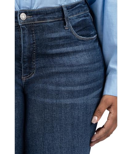 KUT from the Kloth Womens Plus Reese High-Rise Fab Ab Ankle Straight Regular Hem in Gifted3