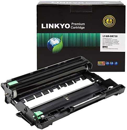 Linkyo DR730 Compatible Drum Unit, High Yield, 12000 Page Yield, For Brother DCP-L2550DW, HL-L2350DW, HL-L2370DW, MFC-L2710DW Printers