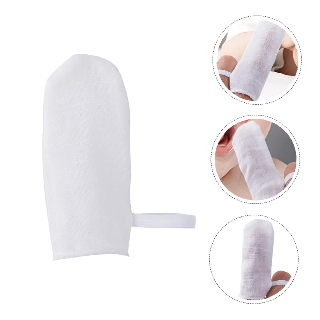 KOMBIUDA 3 Set 18 Pz Garza Bambino Bocca Pulire Panno Denti Da Latte Spazzolini Da Denti Gomma Neonato Spazzolino Da Denti Bambino Strumento Spazzolino Da Denti Per Il
