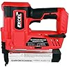 Excel EXL592B 18V Cordless 2nd Fix Nailer with 1 x 2.0Ah Battery Charger & Bag - Firing Speed 60Nails/min - 18ga Staple Size - LED Worklight - Depth Adjustment Wheel