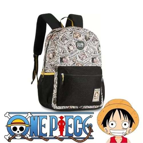 Mochila De Costas Escolar Oficial One Piece Estampada - Clio Style