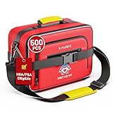 500 PCS First Aid Kit for Car Home Businesses, Well-Organized Emergency Kit, Survival Trauma Waterproof First Aid Kits for Travel Camping Home College Dorm Essential Supplies