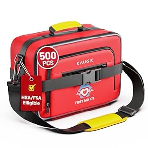 500 PCS First Aid Kit for Car Home Businesses, Well-Organized Emergency Kit, Survival Trauma Waterproof First Aid Kits for Travel Camping Home College Dorm Essential Supplies
