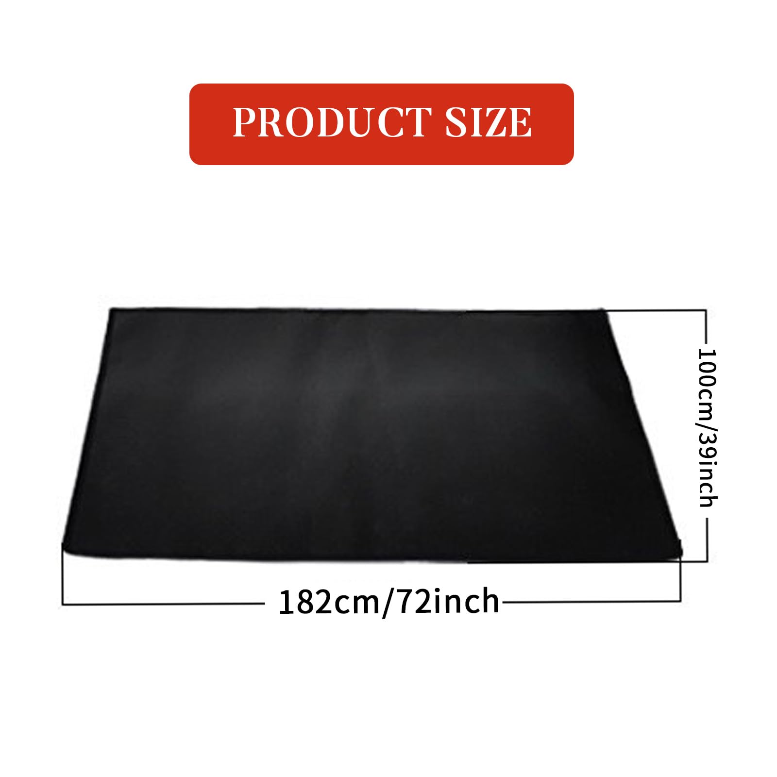 HIFROM BBQ Grill Floor Mat Fire Pit Mat Under Desk Heat Resistant BBQ Mat for Outdoor Camping, Indoor Barbecue and Fireplace Reusable 39×72 inches