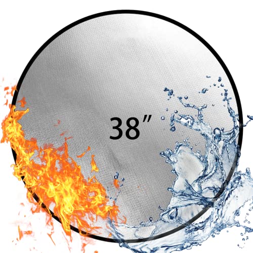 Feuerschalenmatte 76cm Rund - Hitzebeständig Bis 1093°C Für Terrasse & Garten