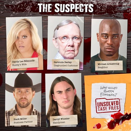 UNSOLVED CASE FILES Edmunds, Buddy - Cold Case Murder Mystery Game Can You Solve The Crime.