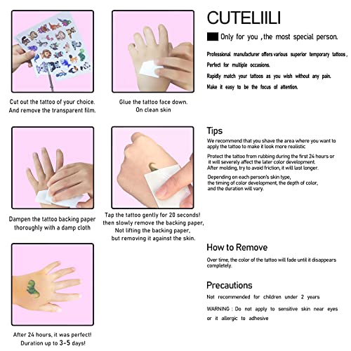 Cuteliili Easter Temporary Tattoos For Kids 140+ Pcs, 12 Sheets Easter Egg And Bunny Fake Tattoo For Boys And Girls,Easter Basket Stuffers #TOP6