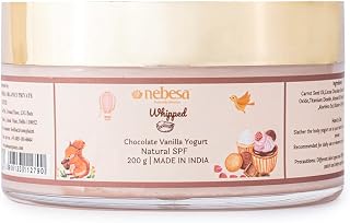 Nebesa Organics Skincare Choco Vanilla Kids Body Yogurt | 24 Hr. Hydration with Almond oil & Rosehip Oil | Lightweight Non Price In India